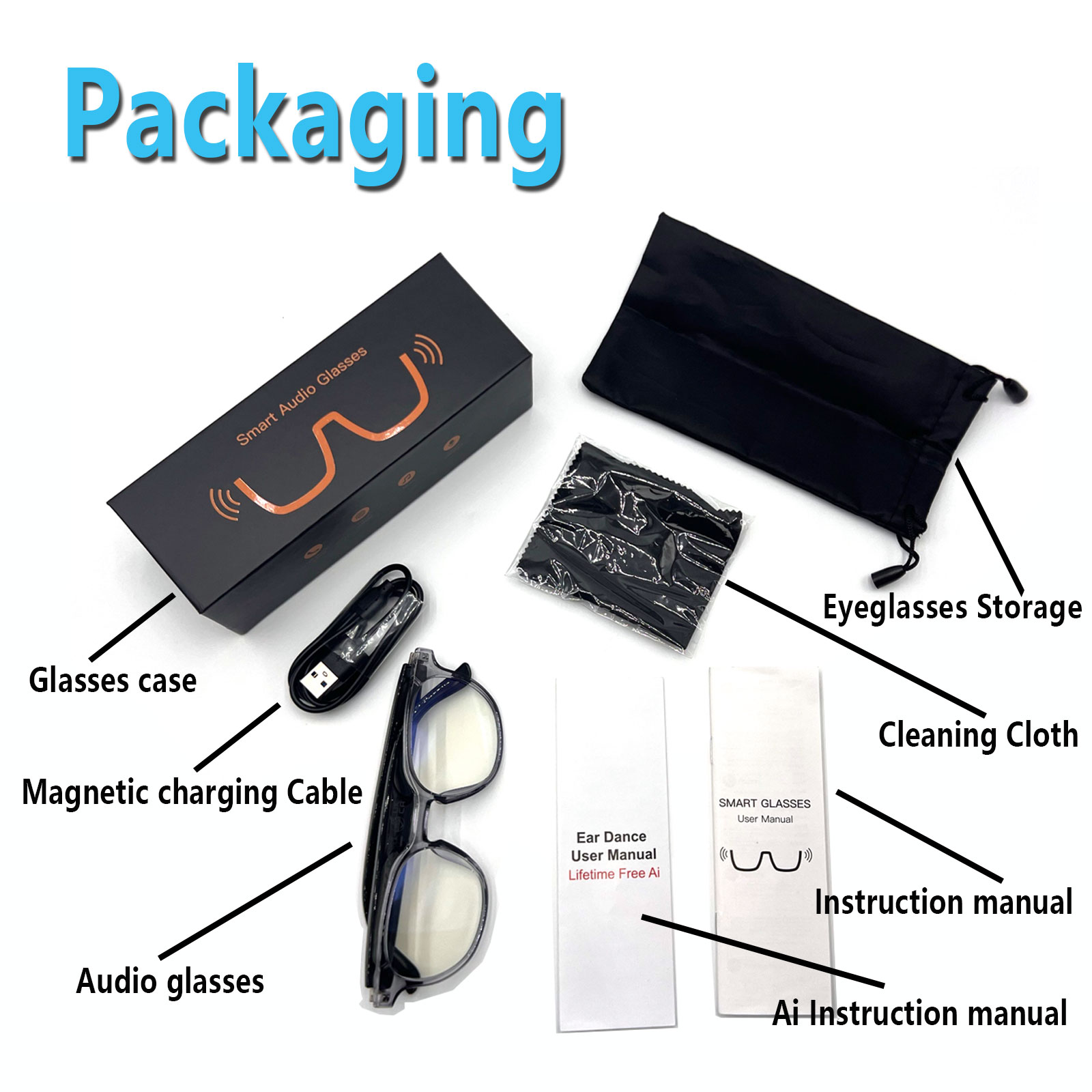 Audio Music Apps - Smart Audio Glasses, Real-Time Translation Via