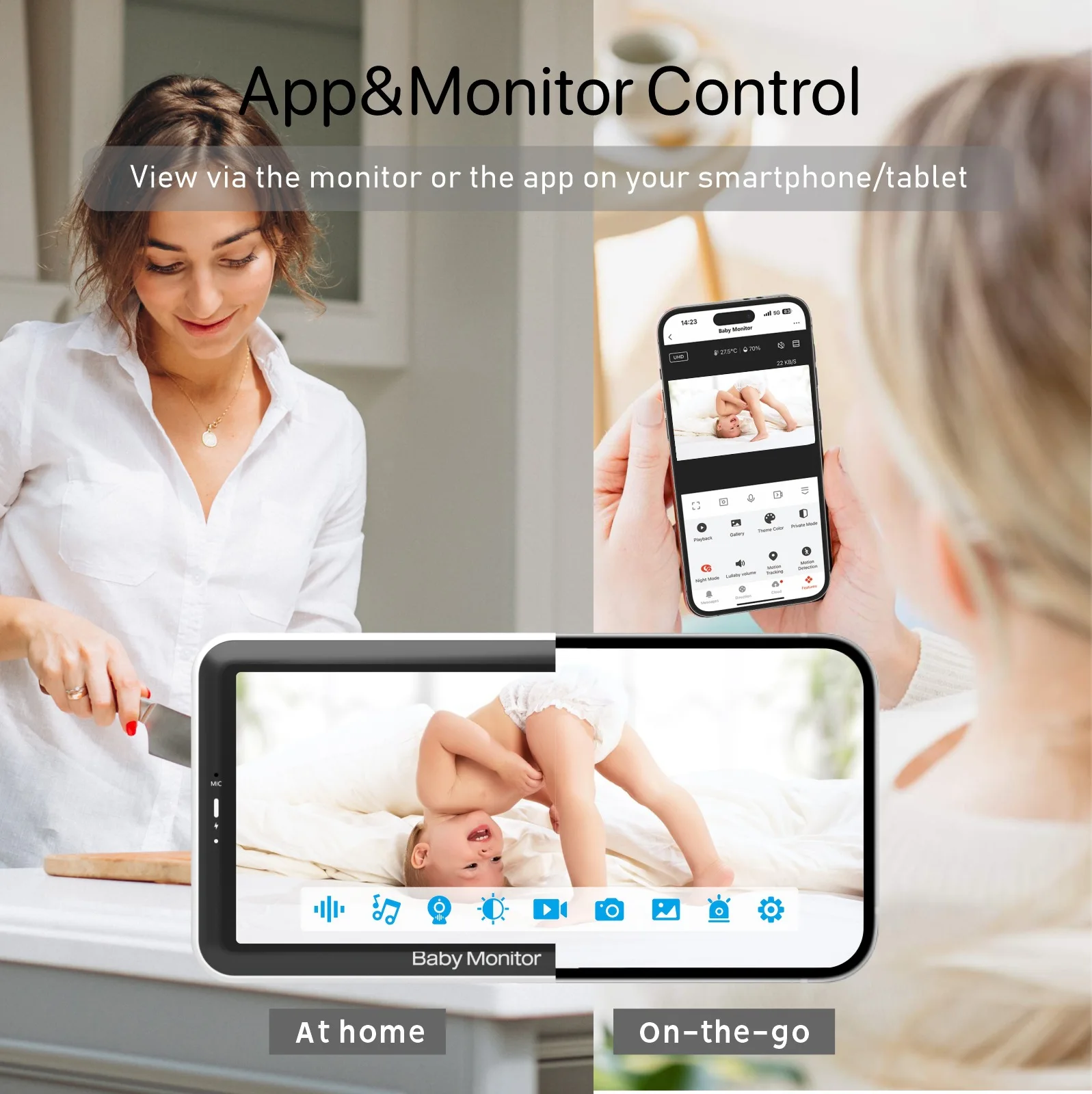 5 Inch Video Baby Monitor with - đánh giá và giá Audio Music Apps