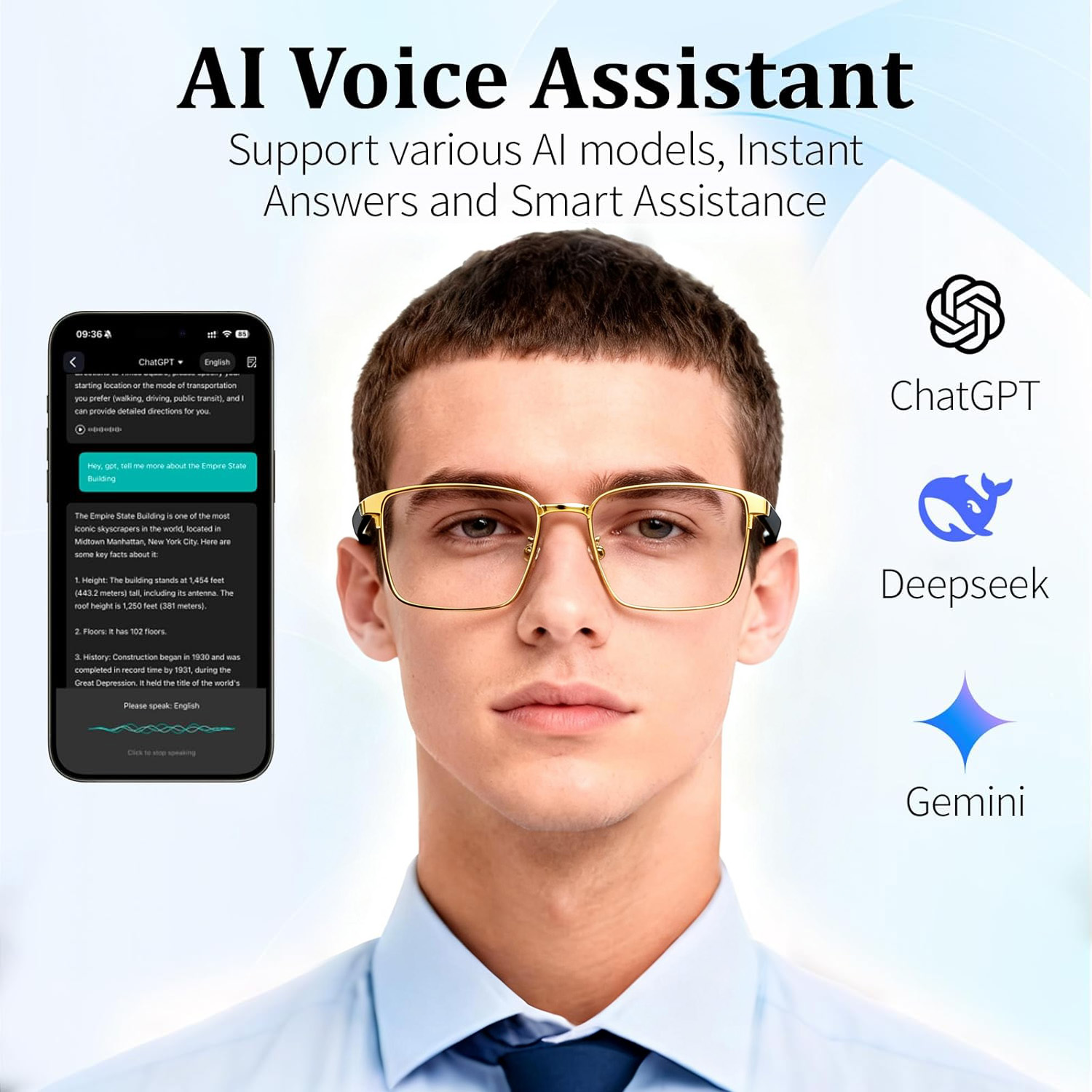 Smart Audio Glasses, Real-Time - đánh giá và giá Audio Music Apps