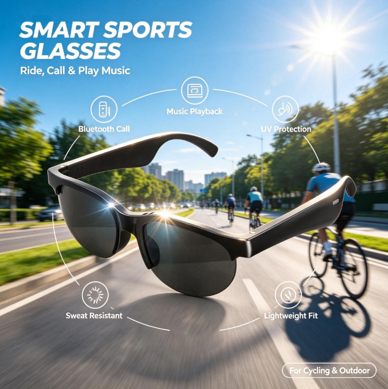 Smart Glasses Bluetooth Call M - đánh giá và giá Audio Music Free