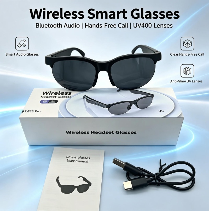 Smart Glasses Bluetooth Call M - đánh giá và giá Audio Music Free