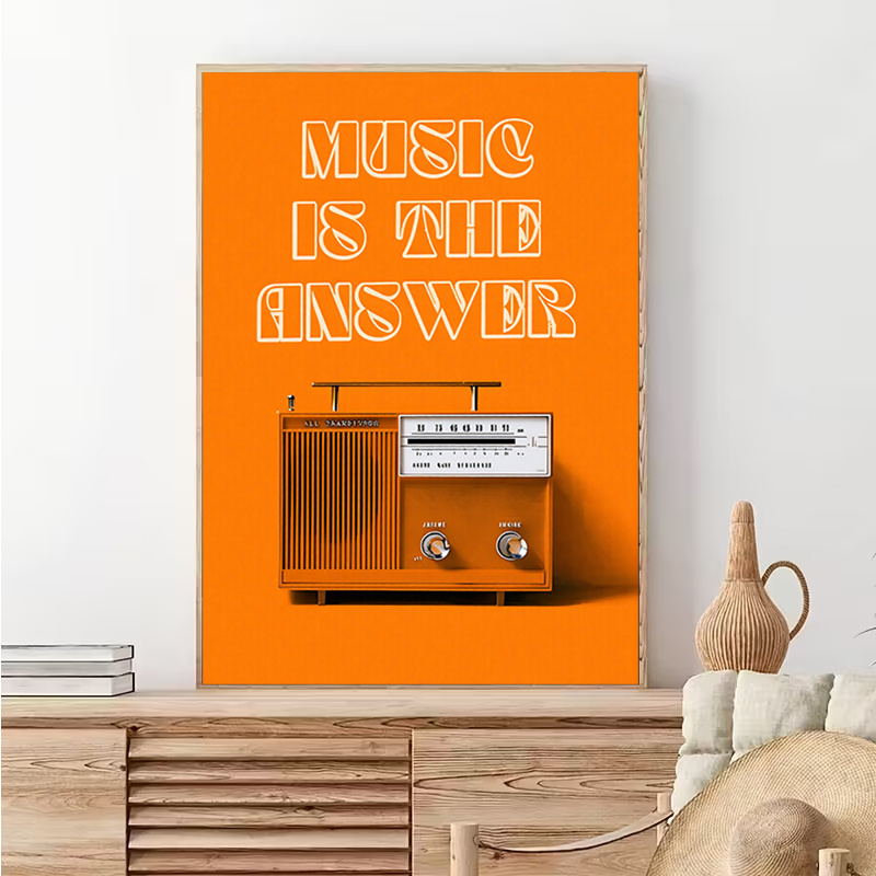 Vintage Radio Wall Art Framele - đánh giá và giá Audio Music In Background
