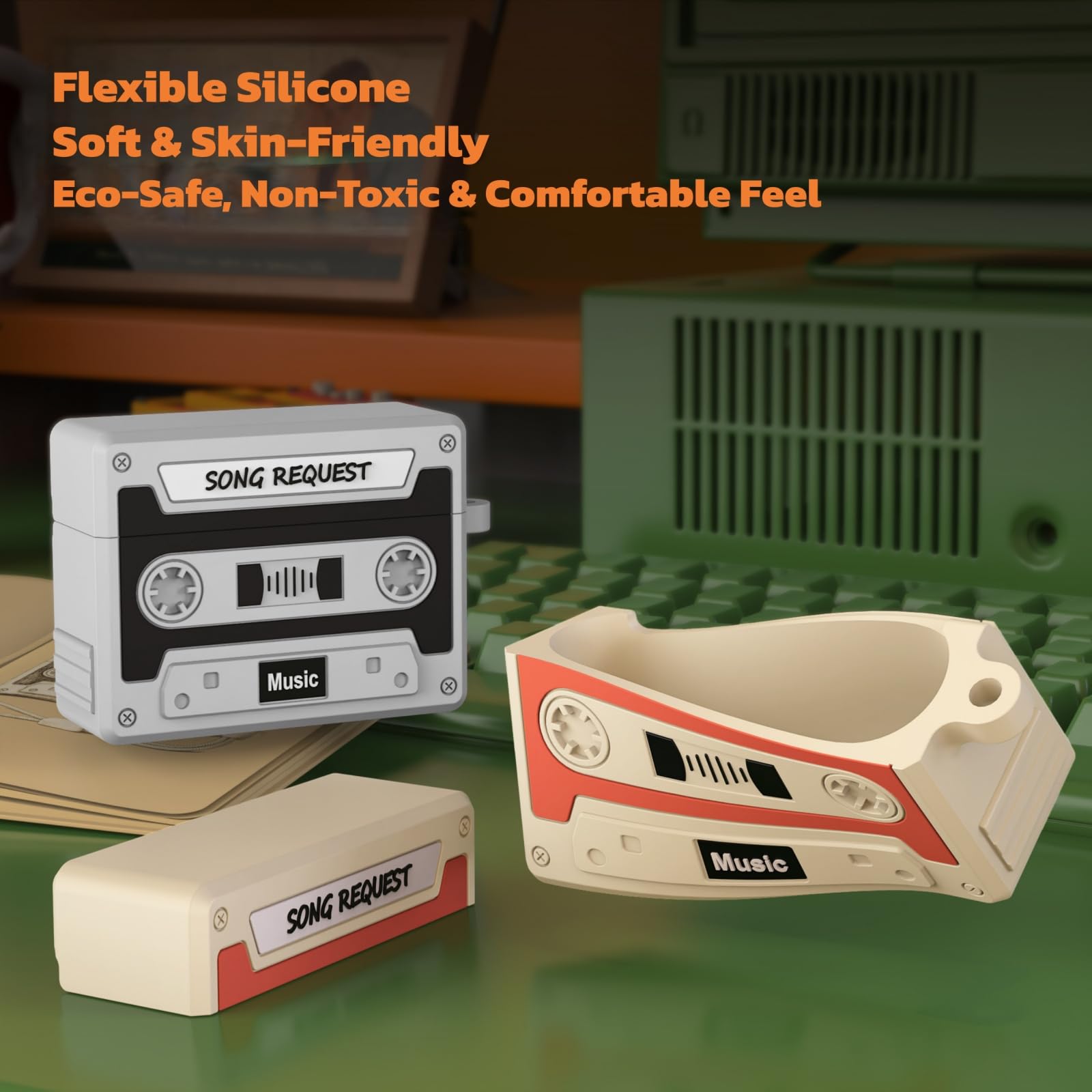 Retro Cassette Case For AirPod - đánh giá và giá Anker Speaker Soundcore Boom 2