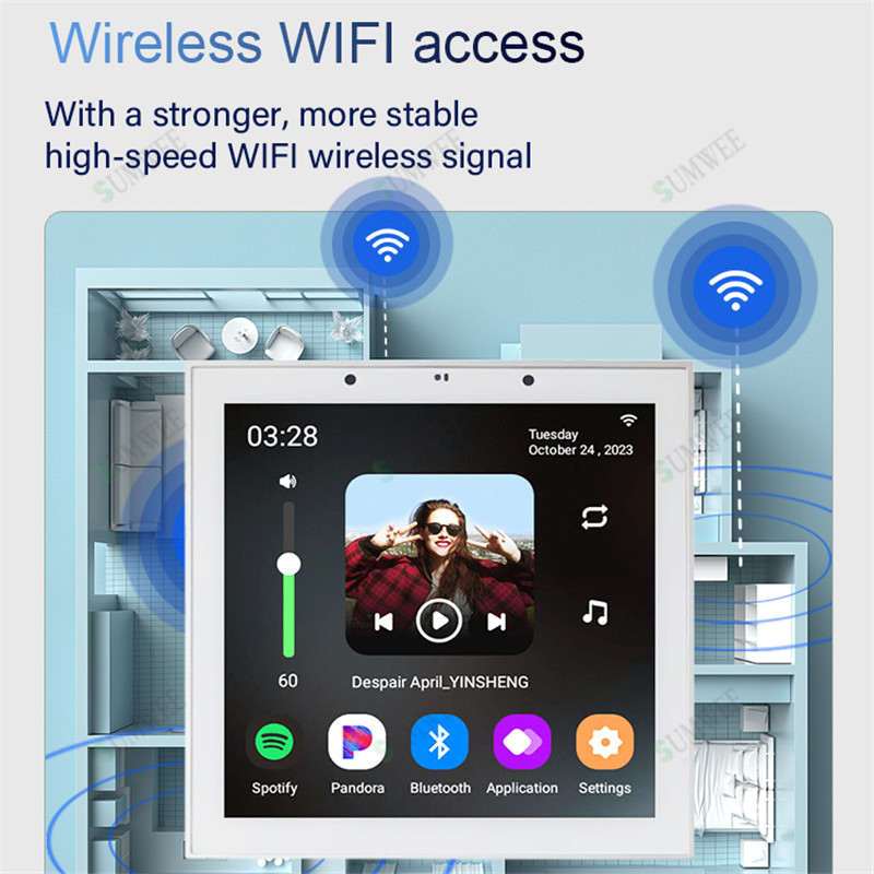 TUYA Smart Home 4 Inch Android - đánh giá và giá Audio Music In Background