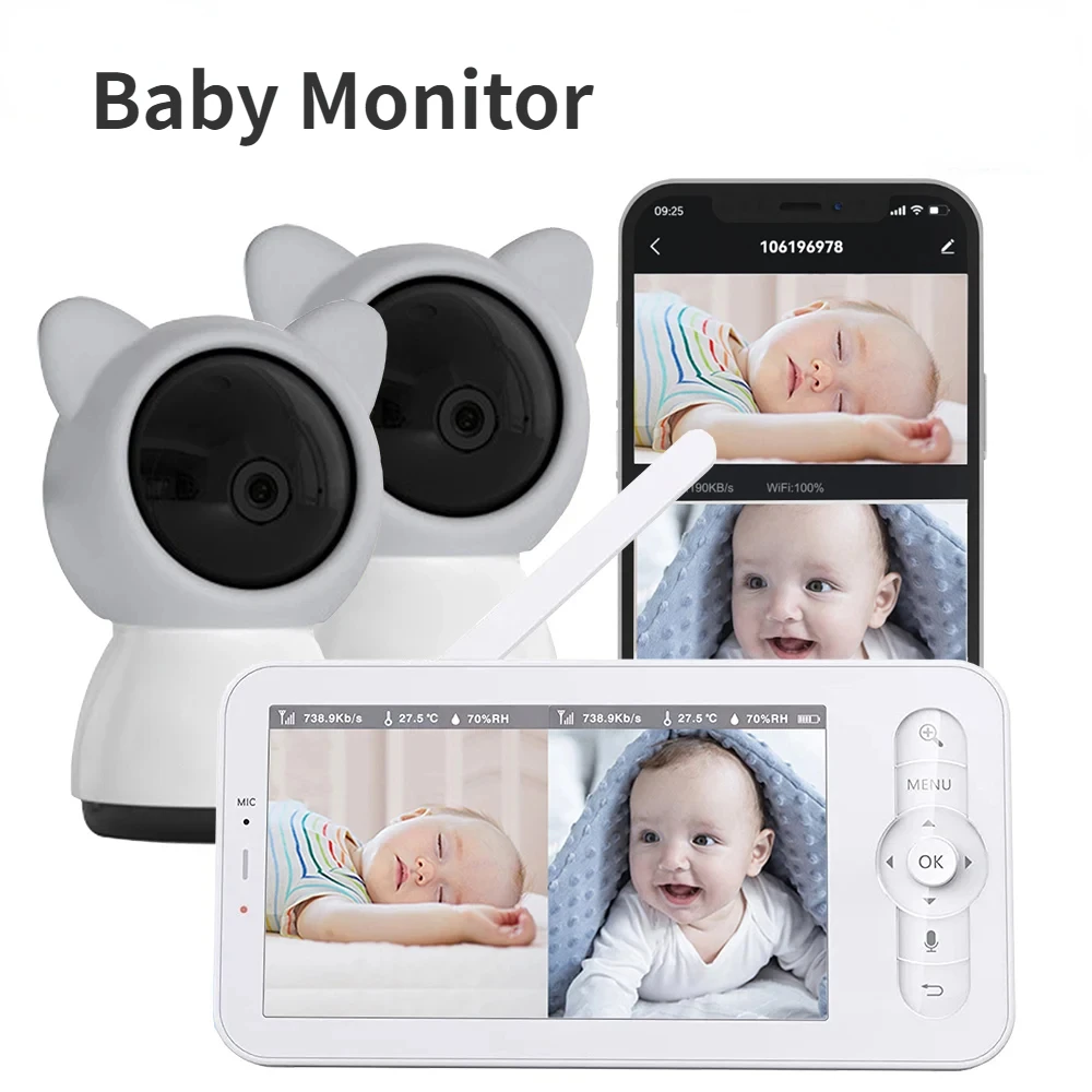 Baby Monitor HD 5 Inch LCD Two - đánh giá và giá Audio Music Apps