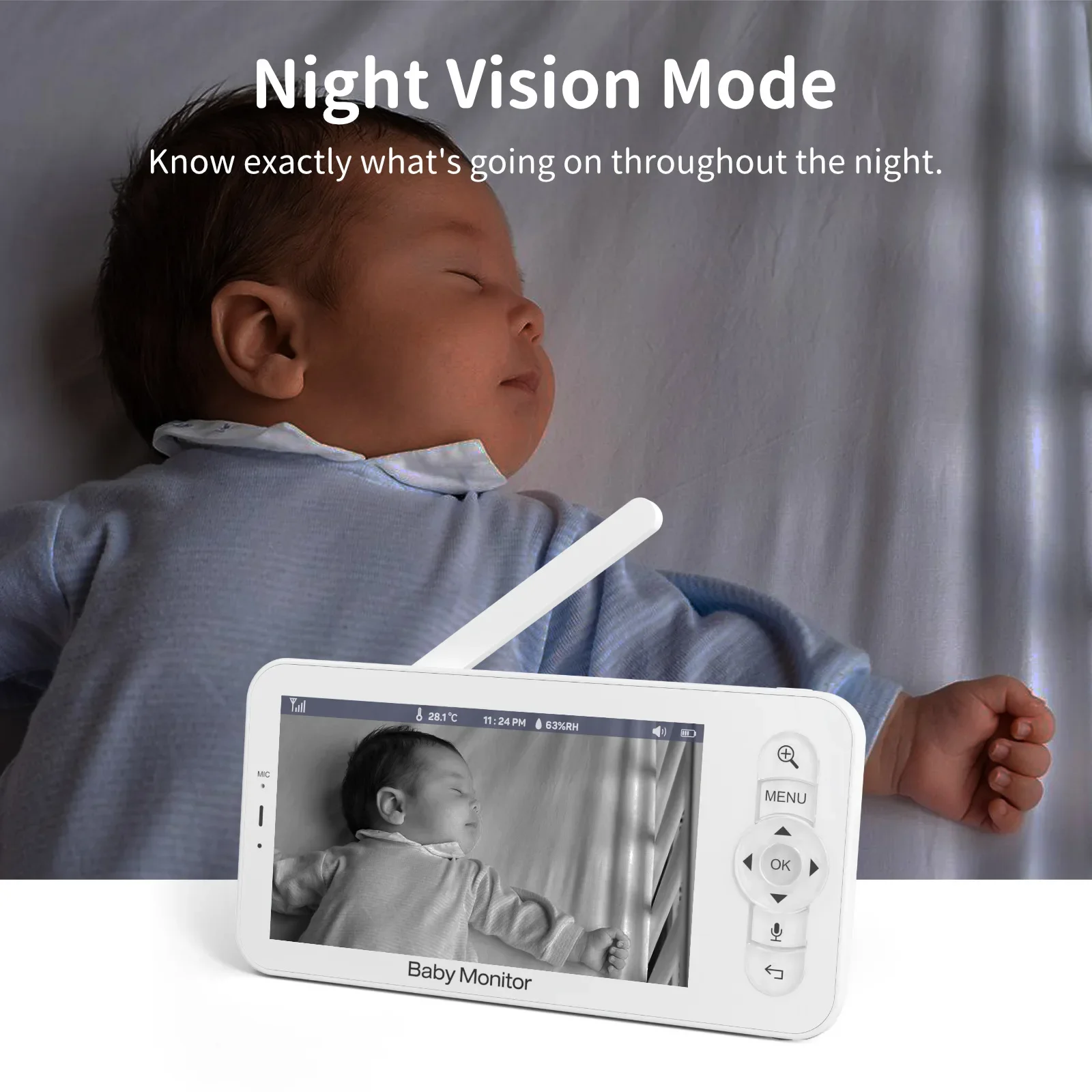 Baby Monitor HD 5 Inch LCD Two - đánh giá và giá Audio Music Apps