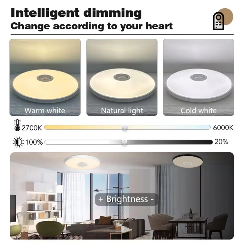 TUYA Smart Music Ceiling Light - đánh giá và giá Audio Music Apps