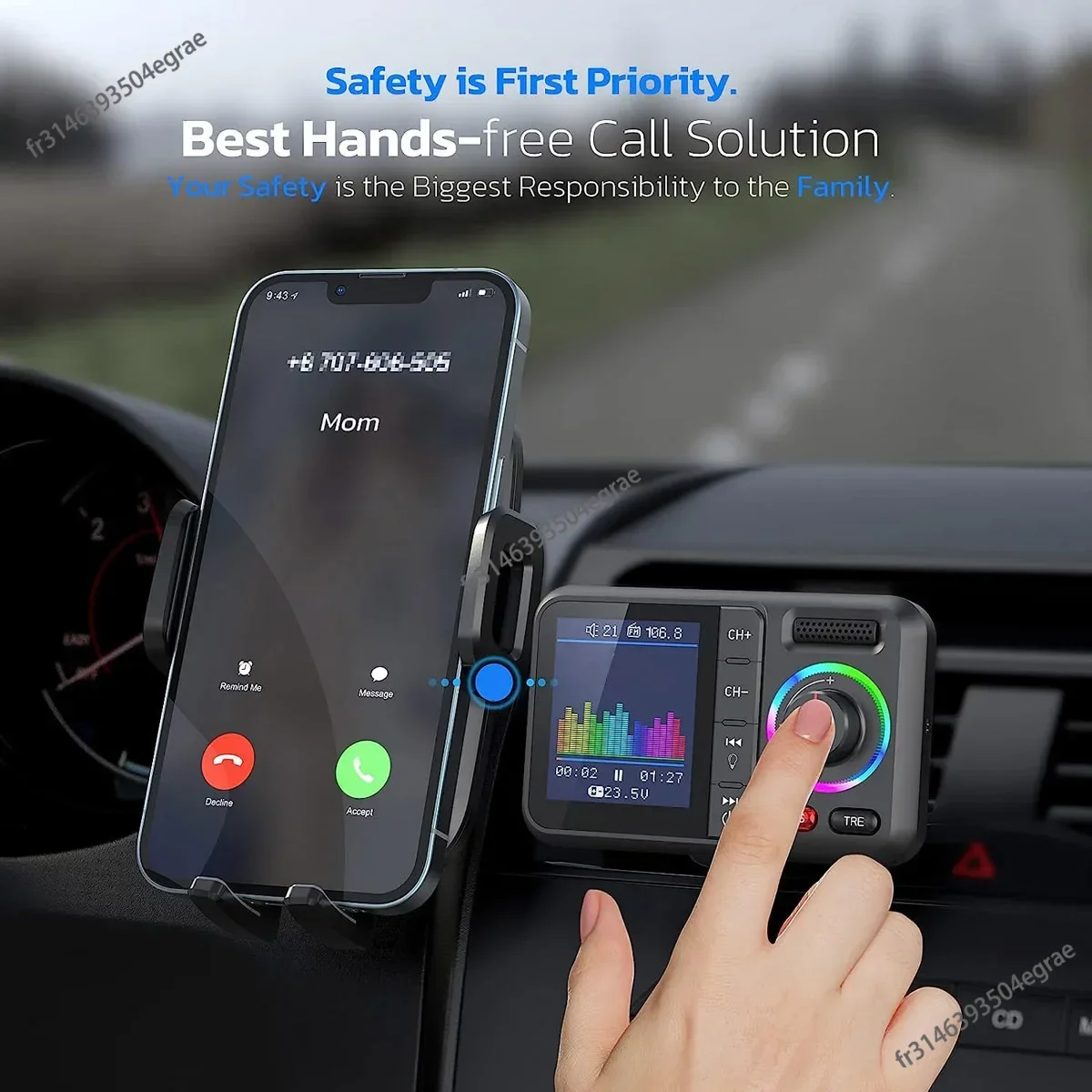 Wireless FM Transmitter with B - đánh giá và giá Audio Music App